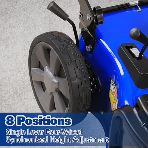 BILT HARD 21 Inch Self Propelled Gas Lawn Mower, 201cc 4-Cycle OHV Engine, 3-in-1 Functions (Bagging, Mulching and Side Discharge) with 8-Positions Adjustable Cutting Height, Easy Start