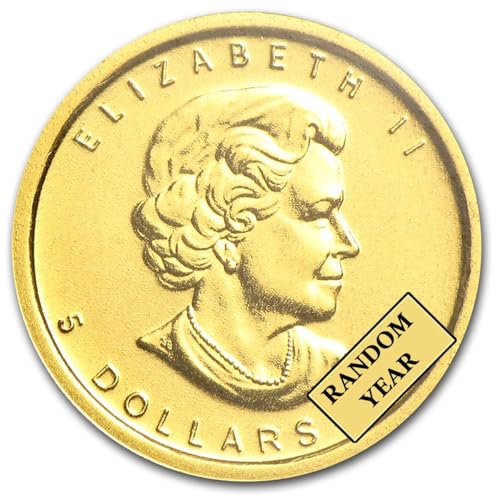 2025 Year Our Choice - Canadian Maple Leaf 1/10th Ounce Gold Coin .9999 Fine Gold 5 Dollar Gold Smyrnacoin Dollar Uncirculated