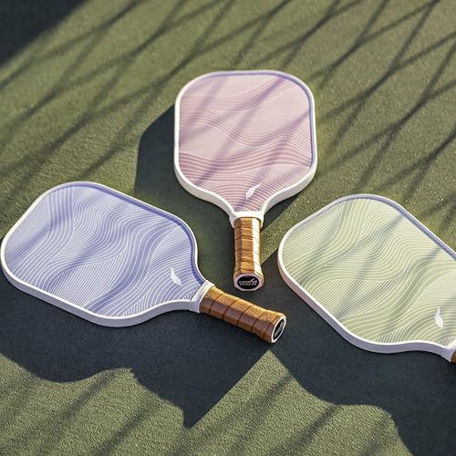 Inscribe Premium Pickleball Paddle – Lightweight, Durable Honeycomb Core, Vibrant Fiberglass Surface, Comfort Grip for Fun & Pro Play (Baby Blue)