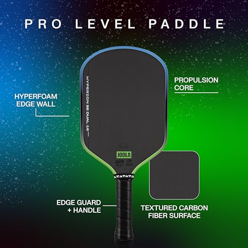 JOOLA 3S Dual Pickleball Paddles – Raw Carbon Fiber Surface – Ben Johns Perseus, Hyperion, Scorpeus & Magnus Shapes – Elongated, Wide Body & Aero Curve – 14mm/16mm Paddles – UPA-A & USAP Certified