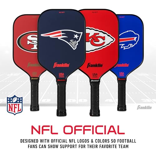 Franklin Sports NFL Chicago Bears Pickleball Paddle - Official NFL Team Rackets - USAP (USAPA) Approved Premium Quality Pickleball Paddles - Authentic Team Logos + Colors