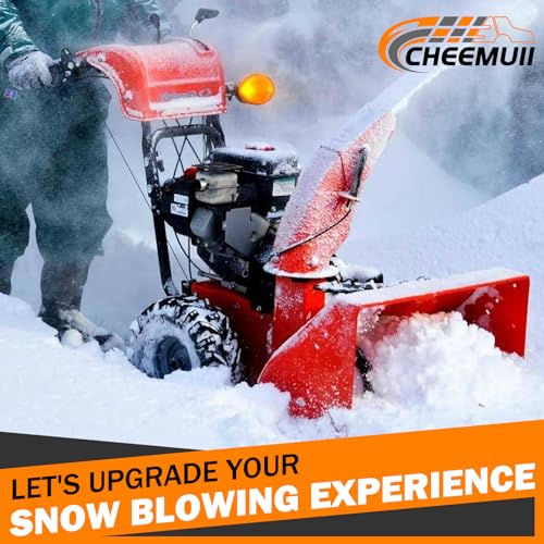 CheeMuii 490-241-0010 Snowblower Slide Shoes with Mounting Hardware Kit Universal Snow Thrower Poly Slide Shoes Fit for MTD Craftsman Troy-Bilt Yard Machines 2-Stage & 3-Stage Snow Throwers