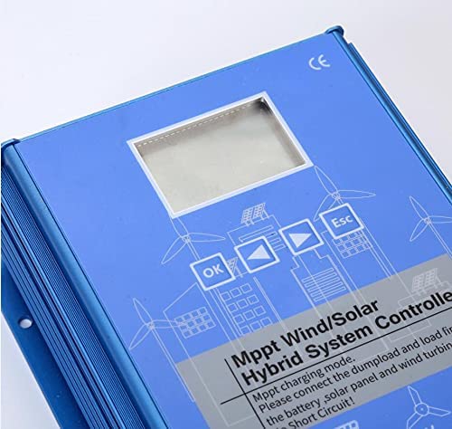 1600W Wind Solar Hybrid System MPPT Charge Controller with Dump Load 1000w Wind Turbine Generator 600W Solar Panel 12V 24V Auto Regulator