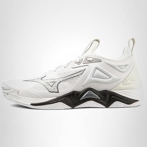Mizuno Wave Momentum 3 Women's Volleyball Shoe | Womens Volleyball Footwear | White-Black | US Womens 8