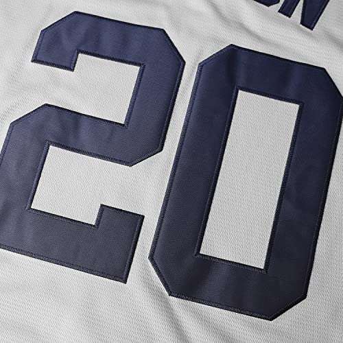 Men's Josh Gibson Jersey,20 Homestead Grays Negro National League Baseball Jersey,Stitched Sports Fan Shirt S-3XL(20 Grey,Small)