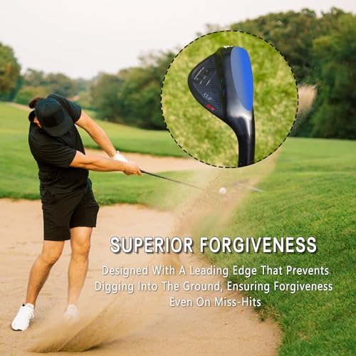 Yamato Full Face Golf Wedge Set or Individual Golf Wedges 50/52/54/56/58/60 Forged Golf Gap Wedge Sand Wedge Lob Wedge Golf Clubs Milled (Stainless Steel, 56 Degree, Regular, Right)