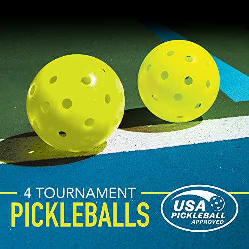 Franklin Sports (2 Paddle and (4) X-40 Outdoor Pickleball Set - Polypropylene Core - Fiberglass Surface