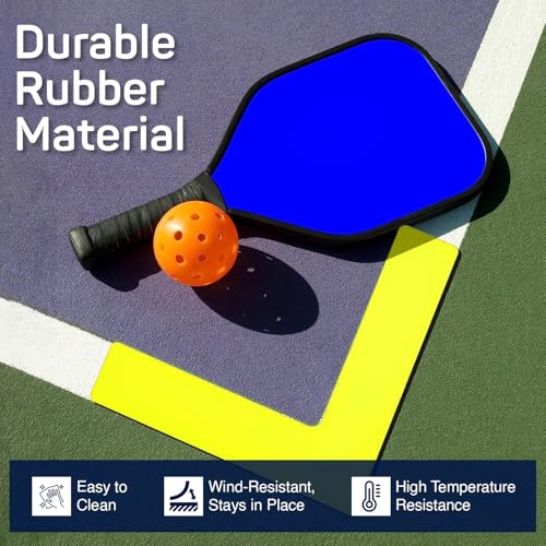 Acpape Pickleball Court Marking Kit | with 33ft Long Tape Measure and Reference Cards | Pickleball Accessories | Pickleball Court Lines | Temporary Pickleball, Badminton, Volleyball Court |