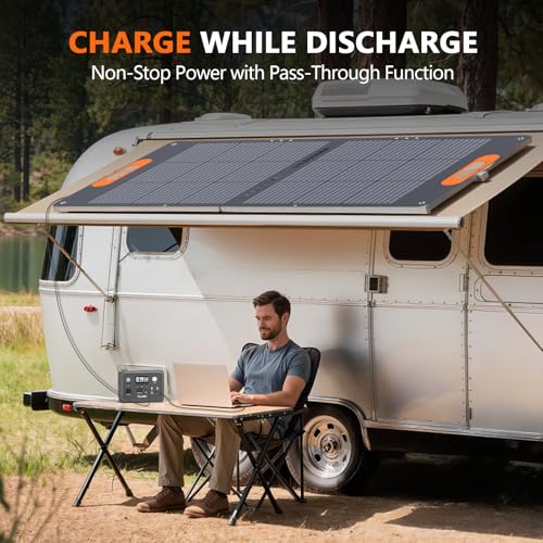 ALLWEI Portable Power Station 300W (Peak 600W) Upgraded, 256Wh LiFePO4 Battery Bank Solar-Generator with 6 Output Ports, Backup Power Supply for Camping Travel Blackout Home Use (Solar Panel Optional)