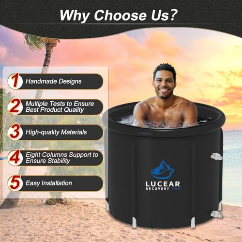 Foldable Steam Sauna with Ice Bath Tub Portable Sauna for Home and Cold Plunge Tub for Athletes Personal Home Spa Large Space Sauna Tent Portable Freestanding Bathtub and Cold Water Therapy