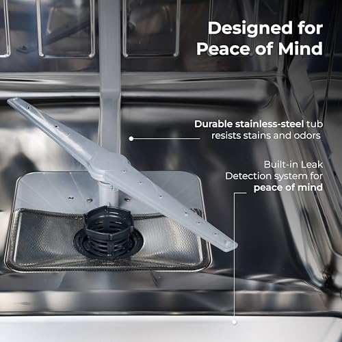Kenmore 22-14585 24" Built-In Dishwasher - UltraWash, SmartWash, Sanitize Rinse, SmartDry, and Leak Detection - 14 Place Settings - 57 DBA - ENERGY STAR Certified - 24" - Stainless Steel