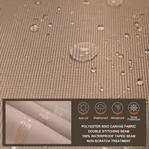 ULTCOVER Waterproof 600D Polyester Square Hot Tub Cover Outdoor SPA Covers 85 x 85 inch