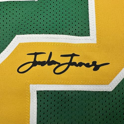 Facsimile Autographed Jordan James Oregon Green Reprint Laser Auto College Football Jersey Size Men's XL