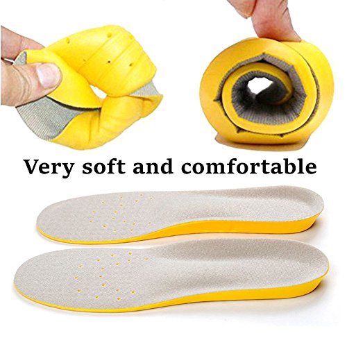 Shoe Insoles, Memory Foam Insoles, Providing Excellent Shock Absorption and Cushioning for Feet Relief, Comfortable Insoles for Men and Women for Everyday Use, M [US M: 6.5-9/W: 7.5-10]