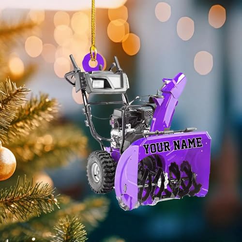 Personalized Snow Blower Keychain, Custom Plower Keychain, Gift for Winter Maintenance Workers, Snow Removal Equipment Keychains