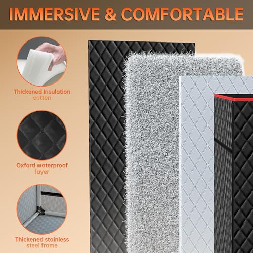 Portable Steam Sauna for Home,Sauna Box with 9-level Heating,0-99 minute timer,Personal Sauna Tent for Home with 2.6L 1000W Steam Steamer,Remote Control,Folding Chair.Relax and Healthy at Home Sauna