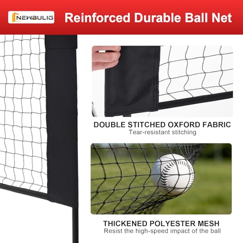 NEWBULIG Portable Badminton Net Set, 10FT/14FT/17FT Wide, Adjustable Height Multi Sport Net for Pickleball, Tennis, Volleyball, Soccer Tennis, Indoor Outdoor with Carry Bag, Easy Setup for Backyard