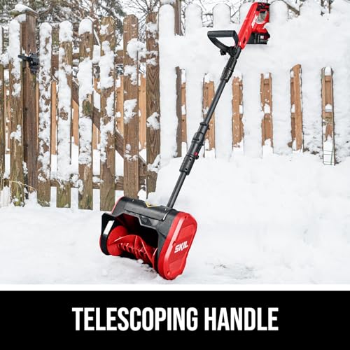 SKIL PWR CORE 20 10" Snow Shovel Kit, 20-Volt 4.0Ah Battery and 60W Charger Included - SNS1000B-13