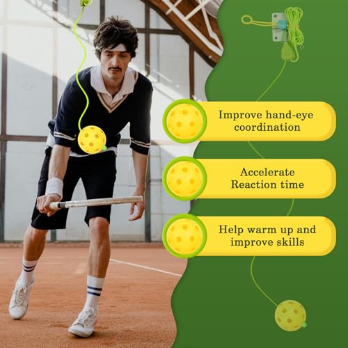 Whiidoom Pickleball Trainer, Pickleball Rebounder for Pickleball Training and Practice, Enhance Reaction Time & Hand-Eye Coordination, Easy Installation