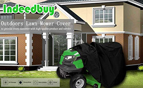 Riding Lawn Mower Cover, Waterproof Tractor Cover Fits Decks up to 54",Heavy Duty 420D Polyester Oxford, Durable, UV, Water Resistant Covers for Your Rider Garden Tractor Outdoor Lawn Mower Storage