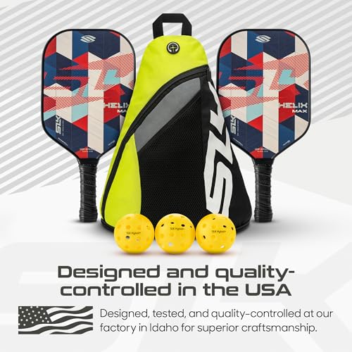 Selkirk Sport SLK Helix Pro Pickleball Paddle | Thermoformed Carbon Fiber Core Pickleball Paddles with Carbon Fiber & Fiberglass Hybrid Face | Unmatched Control | Patriot Bundle