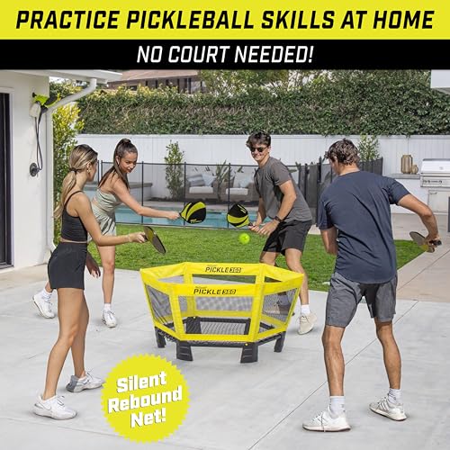 GoSports Pickle 360 Game Set - Pickleball Without a Court - Outdoor Lawn, Beach, and Backyard Paddle Ball Game