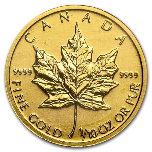 2025 Year Our Choice - Canadian Maple Leaf 1/10th Ounce Gold Coin .9999 Fine Gold 5 Dollar Gold Smyrnacoin Dollar Uncirculated