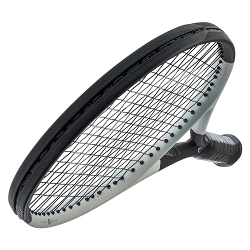 HEAD Speed MP 2024 Tennis Racquet - Strung Mid Tension with Velocity 16 Gauge, 4 1/2" Grip