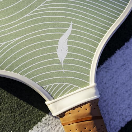 Inscribe Premium Pickleball Paddle – Lightweight Honeycomb Core, Fiberglass Surface, Comfort Grip & Canvas Tote for Fun & Casual Play (Sage Green - 2PK)