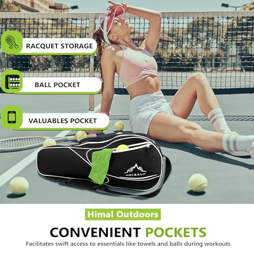 Himal 3 Racquet Tennis Bag With Protective Pad, tennis racket bag for Men Women, Sports enthusiasts of All Ages