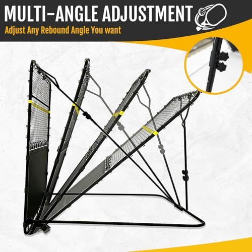 NaxKizo 7x7 FT Pickleball Rebound Net, Pickleball Net for Dinks Volleys Hits Training, Freely Adjustable Angle Various Ball Practice Rebounder for Outdoor Indoor