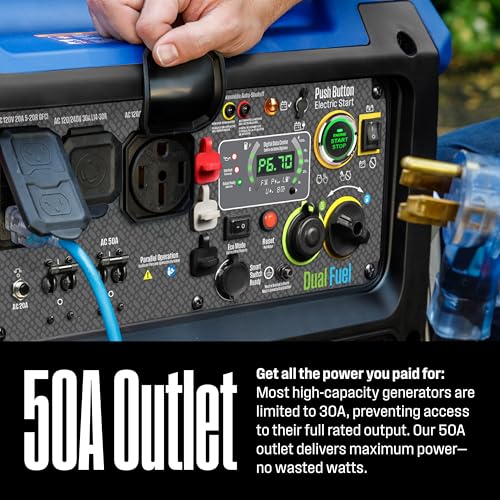Westinghouse 11000 Peak Watt Dual Fuel Portable Inverter Generator, Remote Electric Start, Transfer Switch Ready, Gas and Propane Powered, Low THD - Safe for Electronics, Parallel Capable, CO Sensor