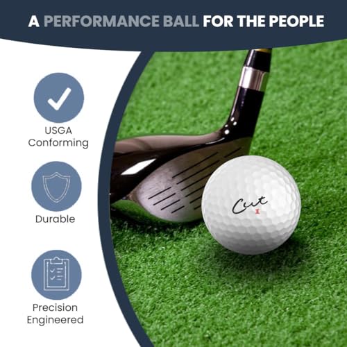 Cut Blue Golf Balls, 4 Piece Urethane (One Dozen)