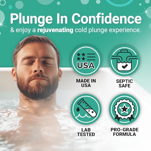 Bio Ouster Cold Plunge Water Stabilizer - Naturally Oxidizes, Treats, Balances Ice Bath Water - Cold Plunge Water Treatment for Clean, Clear & Fresh Water - Made in USA (16oz)