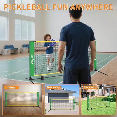 FITYCSW 6FT Small Mini Pickleball Net Portable Outdoor Driveway Net，Pickleball Dink Net for Training for Indoor and Outdoor (No Racket)