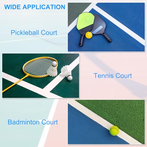 PATIKIL Pickleball Court Tape 2 in x 236ft, 2 Pcs Pickleball Court Marking Kit for Indoor/Outdoor Tennis Volleyball Badminton Court, Red