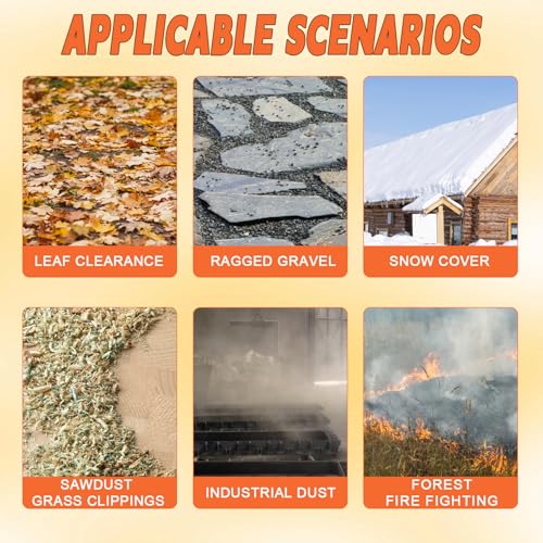 Gas Powered Backpack Leaf Blower 75.6cc 2-Stroke, 850 CFM Airflow & 200 MPH Wind Speed Yard Blower for Leaves, Snow & Outdoor Cleanup