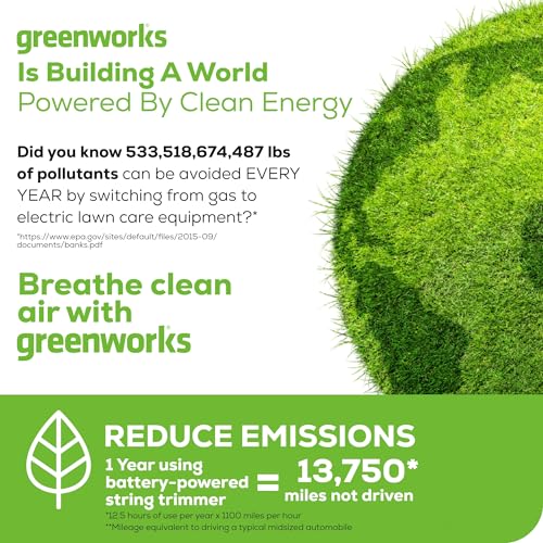 Greenworks 80V All-Terrain Brushless Edger, 8" Steel Blade, 2.25" Pro Depth & Tool-Free Adjust, 27cc Gas Power Equivalent, Battery and Charger Not Included