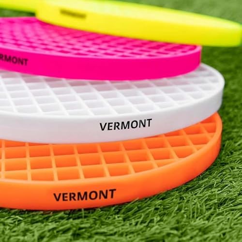 Vermont Plastic Kids Tennis Rackets - 2X Sizes: Small/Large | Pack of 4 Tennis Racket Sets Soft Tennis Set | Outdoor Games for Kids | Garden Games (Small (13in x 7in))