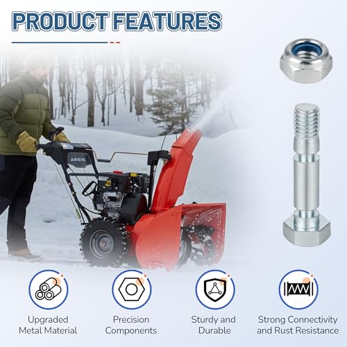 6-Pack 707555 Snow Blower Shear Pin for Briggs & Stratton, Shear Pins Kit Compatible with Craftsman Dual Stage Snowthrower