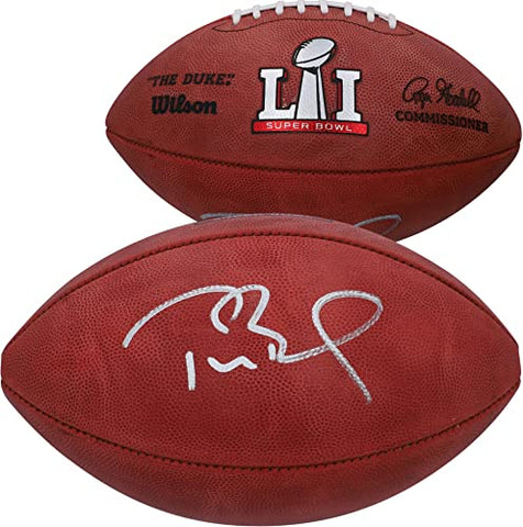 TOM BRADY Autographed New England Patriots Super Bowl LI Pro Football FANATICS - Autographed Footballs