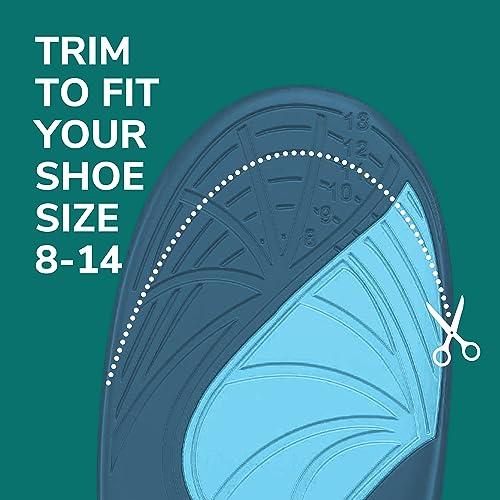 Dr. Scholl's ® Revitalize Recovery Insole Orthotics, Improve Recovery Faster, Reduce Fatigue, Stress, Soreness, Trim to Fit Inserts for Any Shoes, Athletic, Running, Slippers, Casual, Men 8-14, 1 Pair