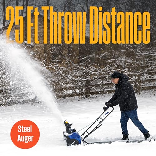 Westinghouse WSnow18 48V Cordless Snow Blower 18 Inch Kit, Steel Auger, LED Light, 1200W Brushless Motor, 25ft Throwing Distance, Plows 650lbs/min, Compatible with Snow Joe Batteries