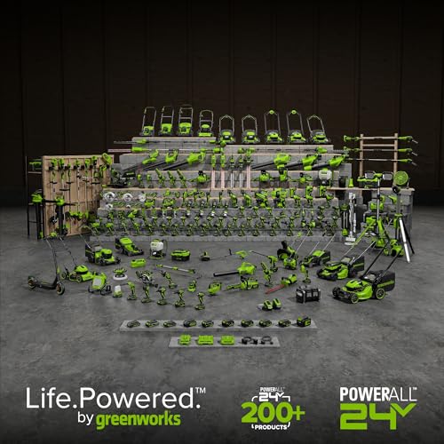 Greenworks 48V (24V x 2) 15" String Trimmer, (2) 2Ah Batteries and 4A Dual Port Charger Included