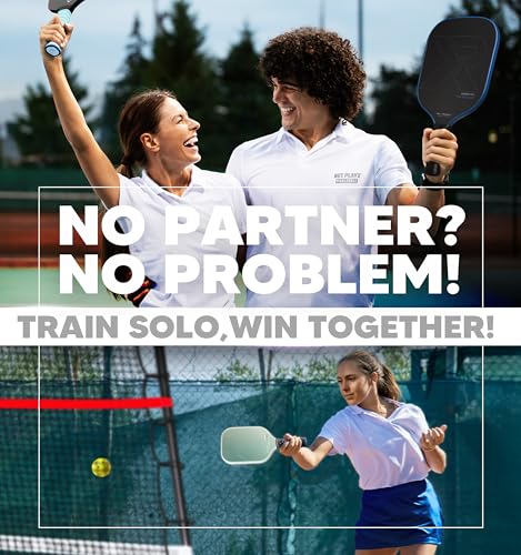 Pickleball-Specific Trainer Rebound Net,Perfect Your Forehands Backhands Dinks Volleys Accuracy Coordination Kitchen Control | Pickleball Training Equipment Aid - Adjustable Angle,Easy Setup & Storage