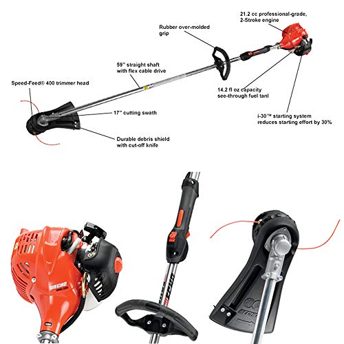 Echo String Trimmer,gasoline-powered, 21.2CC, 17 in. Cut Width