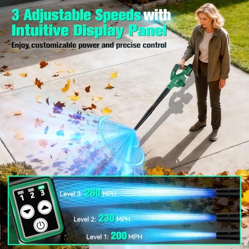 KIMO Weed Wacker and Blower Combo with 2 x 2.0Ah Battery & Charger, 12 Inch Electric Weed Eater w/6pcs Line Spools, 4-in-1 Leaf Blower Cordless w/Vacuum, 3 Nozzles & 20" Extended Tube for Yard, Garden