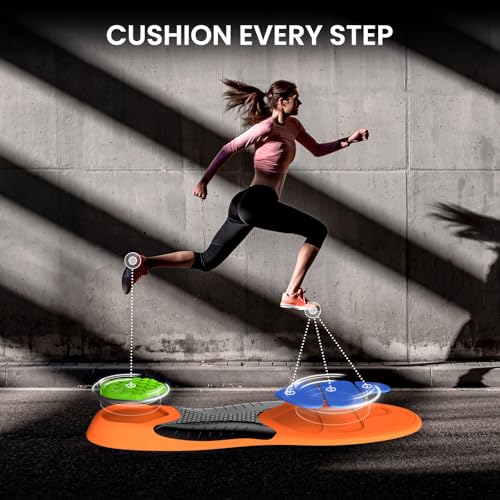 Welnove Running Insoles for Men & Women: Sports Insoles with Enhanced Shock Absorption for Basketball, Pickleball - Lightweight Design Boosts Performance for Athletes - Insoles for Standing All Day