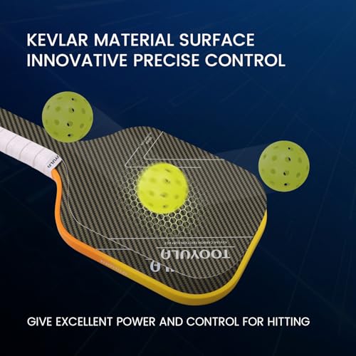 Professional Pickleball Paddles High-Strength Carbon Fiber Rackets with 16mm Honeycomb Polymer Core Best Pickleballs Paddle 2026 Players with Good Ball Control Skills