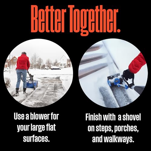 Westinghouse WSnow11SD Corded Snow Shovel, 11-inches Wide, Electric Snow Shovel with 20ft Throwing Distance, Plows 300lbs/min for Driveway/Steps/Sidewalk/Porch